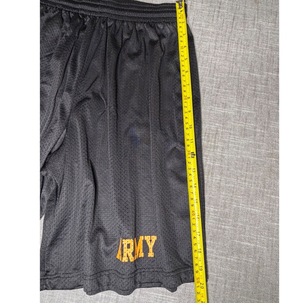 2 Pair Eagle USA Mens Army PT Shorts Black Mesh Athletic Training Large Made USA - Picture 5 of 9
